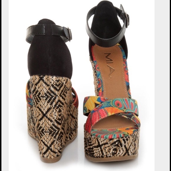 Mia Shoes Shoes - MIA Reeba Tribal Wedges